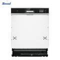 24 Inch Width Top Control Fully Built-in Stainless Steel Dishwasher with E-Star